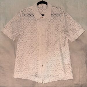 White Lace Men's Shirt - SEFR